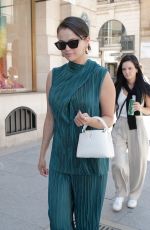 SELENA GOMEZ Arrives at Louis Vuitton Shop in Paris 07/08/2022