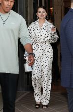 SELENA GOMEZ Leaves Her Hotel in Paris 07/09/2022