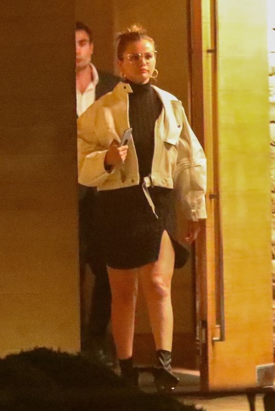 SELENA GOMEZ Out for Dinner at Nobu in Malibu 07/21/2022