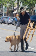 SELMA BLAIR Out for Shopping and Coffee with Her Service Dog in Studio City 07/02/2022