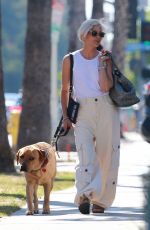 SELMA BLAIR Out with Her Dog in Studio City 07/22/2022