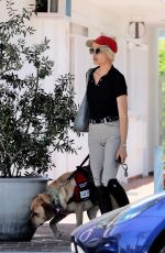 SELMA BLAIR Out with Her Service Dog in Los Angeles 07/19/2022