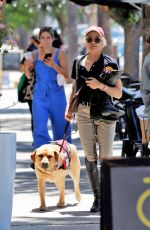 SELMA BLAIR Out with Her Service Dog in Los Angeles 07/19/2022