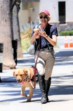 SELMA BLAIR Out with Her Service Dog in Los Angeles 07/19/2022