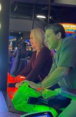 SHANNA MOAKLER and Matthew Rondeau at Dave and Busters in Los Angeles 07/29/2022
