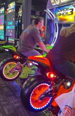 SHANNA MOAKLER and Matthew Rondeau at Dave and Busters in Los Angeles 07/29/2022