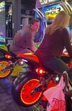 SHANNA MOAKLER and Matthew Rondeau at Dave and Busters in Los Angeles 07/29/2022