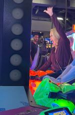 SHANNA MOAKLER and Matthew Rondeau at Dave and Busters in Los Angeles 07/29/2022