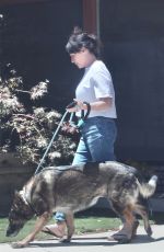 SHANNE DOHERTY Out with Her Dog up in Calabasas 07/19/2022