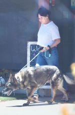 SHANNE DOHERTY Out with Her Dog up in Calabasas 07/19/2022