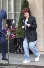 SHARON OSBOURNE Leaves Claridges Hotel in London 07/28/2022