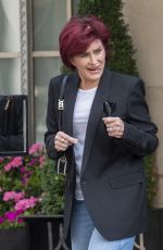 SHARON OSBOURNE Leaves Claridges Hotel in London 07/28/2022