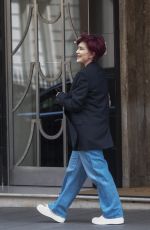 SHARON OSBOURNE Leaves Claridges Hotel in London 07/28/2022