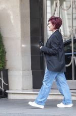 SHARON OSBOURNE Leaves Claridges Hotel in London 07/28/2022