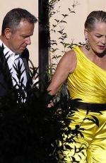 SHARON STONE at a Photoshoot before D&G Fashion Show in Taormina 07/09/2022