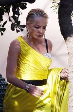 SHARON STONE at a Photoshoot before D&G Fashion Show in Taormina 07/09/2022