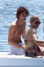 SIENNA MILLER and Oli on Vacation at Cap Antibes Eden Roc Hotel 07/21/2022