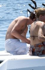 SIENNA MILLER and Oli on Vacation at Cap Antibes Eden Roc Hotel 07/21/2022