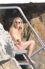 SIENNA MILLER in Bikini on Holiday at Cap Antibes Eden Roc Hotel 07/22/2022