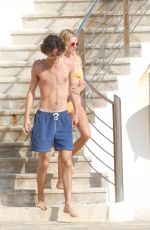 SIENNA MILLER in Bikini on Holiday at Cap Antibes Eden Roc Hotel 07/22/2022