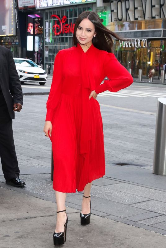 SOFIA CARSON Arrives at Today Show to Promotes Purple Hearts in New York 07/25/2022