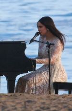 SOFIA CARSON on the Set of a Music Video at a Beach in Malibu 07/20/2022