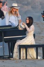 SOFIA CARSON on the Set of a Music Video at a Beach in Malibu 07/20/2022