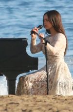 SOFIA CARSON on the Set of a Music Video at a Beach in Malibu 07/20/2022