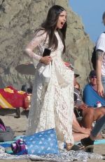 SOFIA CARSON on the Set of a Music Video at a Beach in Malibu 07/20/2022