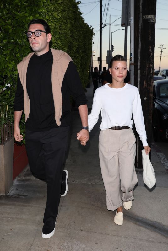 SOFIA RICHIE and Elliot Grainge Out for Dinner at Giorgio Baldi in Santa Monica 06/30/2022