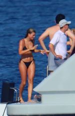SOFIA RICHIE in Bikini and Elliot Grainge at a Yacht in South of France 07/11/2022