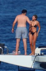 SOFIA RICHIE in Bikini and Elliot Grainge at a Yacht in South of France 07/11/2022