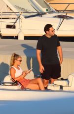 SOFIA RICHIE in Bikini and Elliot Grainge at a Yacht in South of France 07/11/2022
