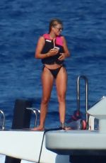 SOFIA RICHIE in Bikini and Elliot Grainge at a Yacht in South of France 07/11/2022