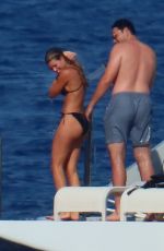 SOFIA RICHIE in Bikini and Elliot Grainge at a Yacht in South of France 07/11/2022
