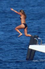 SOFIA RICHIE in Bikini and Elliot Grainge at a Yacht in South of France 07/11/2022