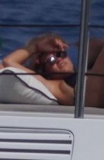 SOFIA RICHIE in Bikini at a Yacht in Ibiza 07/25/2022