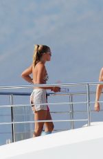 SOFIA RICHIE in Bikini at a Yacht in Saint-Tropez 07/13/2022