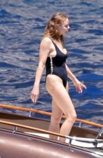 STELLA MCCARTNEY in Swimsuit on Their Boat in Capri 07/04/2022