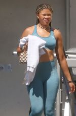 STORM REID Leaves a Gym in Los Angeles 07/15/2022