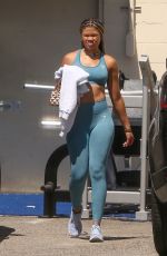 STORM REID Leaves a Gym in Los Angeles 07/15/2022