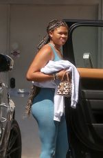 STORM REID Leaves a Gym in Los Angeles 07/15/2022