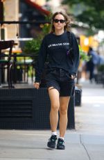 SUKI WATERHOUSE in Denim Shorts Out in New York 07/12/2022