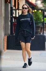 SUKI WATERHOUSE in Denim Shorts Out in New York 07/12/2022