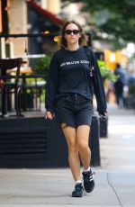 SUKI WATERHOUSE in Denim Shorts Out in New York 07/12/2022