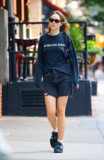 SUKI WATERHOUSE in Denim Shorts Out in New York 07/12/2022