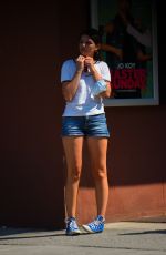 SURI CRUISE in Denim Shorts Out in New York 07/20/2022