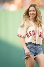SYDNEY SWEENEY Throws Out First Pitch at Blue Jays vs. Red Sox Game in Boston 07/22/2022