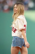 SYDNEY SWEENEY Throws Out First Pitch at Blue Jays vs. Red Sox Game in Boston 07/22/2022