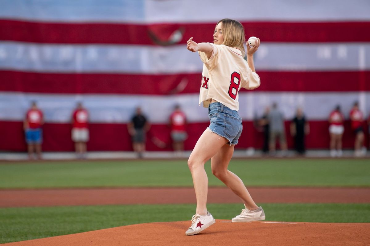 Sydney Sweeney Wore a Cropped Version of a Boston Red Sox Baseball Jersey —  See Photos